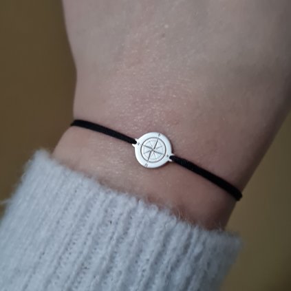 Náramek kompas- poslední příležitost, stříbro