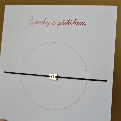 Náramek s písmenem O- poslední příležitost, stříbro