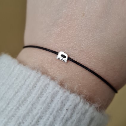 Náramek s knížkou- poslední příležitost, stříbro