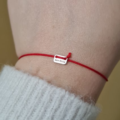 Náramek nevěsta- poslední příležitost, stříbro