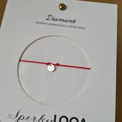 Medailon s nápisem sestra s diamantem, náramek- poslední příležitost, žluté zlato