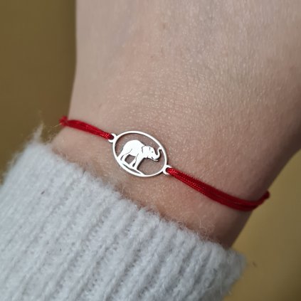 Slon, náramek- poslední příležitost, stříbro