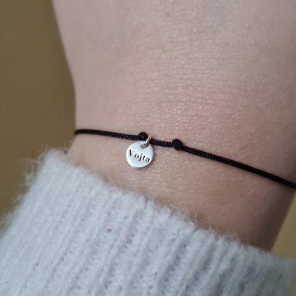 Náramek s medailonem Vojta- poslední příležitost, stříbro