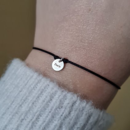 Náramek s medailonem Doris- poslední příležitost, stříbro