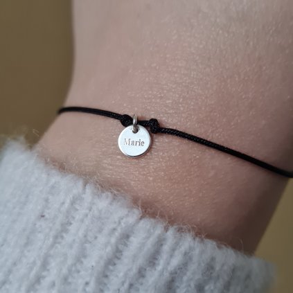 Náramek s medailonem Marie- poslední příležitost, stříbro