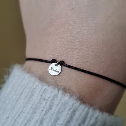 Náramek s medailonem Rodina- poslední příležitost, stříbro