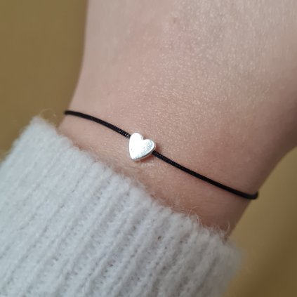 Hematit - Kámen regenerace a rovnováhy, srdíčko stříbrné