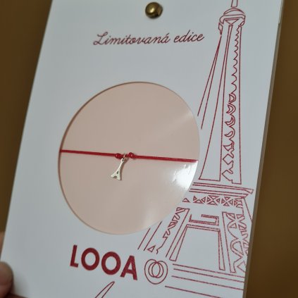 Limitovaná edice Paříž, náramek stříbro - Eiffelova věž