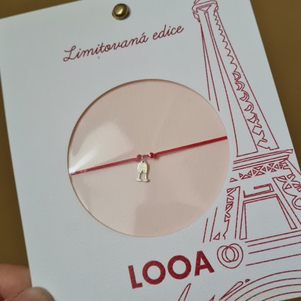 Limitovaná edice Paříž, náramek stříbro -Skleničky