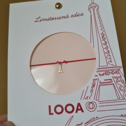 Limitovaná edice Paříž, náramek - Eiffelova věž zlato
