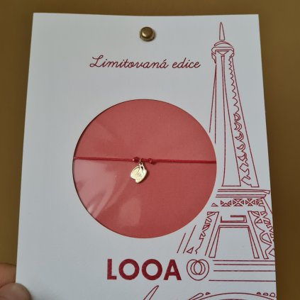 Limitovaná edice Paříž, náramek- Káva, zlato