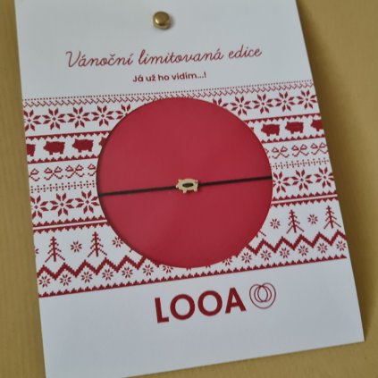 Vánoční limitovaná edice Prasátko, pozlacené stříbro