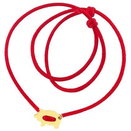 vanocni zlate prasatko sperky looa