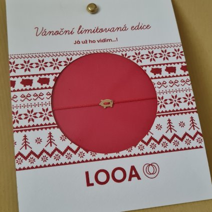 Vánoční limitovaná edice Prasátko, pozlacené stříbro