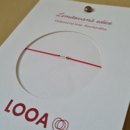 Limitovaná edice Vodorovná linie - rovnováha, stříbro