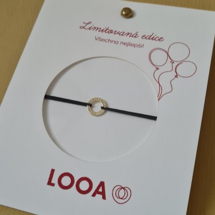 Limitovaná edice Kroužek všechno nejlepší - žluté zlato