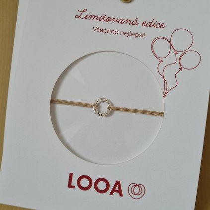 Limitovaná edice Kroužek všechno nejlepší - bílé zlato