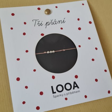 Tři prání, náramek Poslední příležitost - stříbro