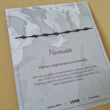 Hematit, kámen regenerace a rovnováhy- poslední příležitost, hedvábí/stříbro