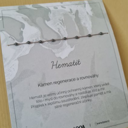 Hematit, kámen regenerace a rovnováhy- poslední příležitost, hedvábí/stříbro