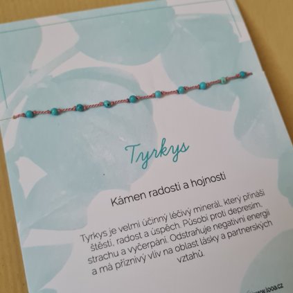 Tyrkys, kámen radosti a hojnosti- poslední příležitost, hedvábí/stříbro