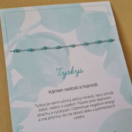 Tyrkys, kámen radosti a hojnosti- poslední příležitost, hedvábí/stříbro