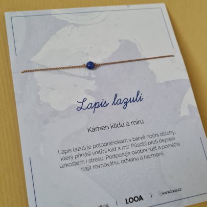 Lapis lazuli, kámen klidu a míru- poslední příležitost, hedvábí/stříbro