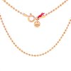 kuličkový řetízek looa pozlacený růžovým zlatem