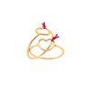 prsten se srdickem sperky looa ruzove zlato