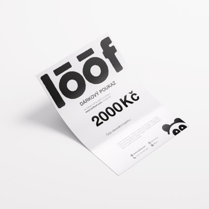 Dárkový poukaz 2000 Kč (elektronický)