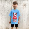 T-Shirt Wide Pandafoo | Blue