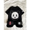 Tričko Wide BIG PANDA24 | Čierne