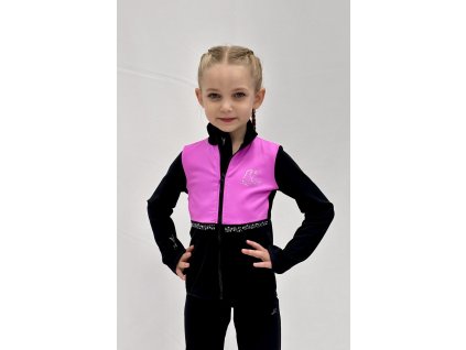 KRASOKORČULIARSKA BUNDA THERMO DVOJFAREBNÁZDOBENÁ KAMIENKAMI LOOK 122 4834