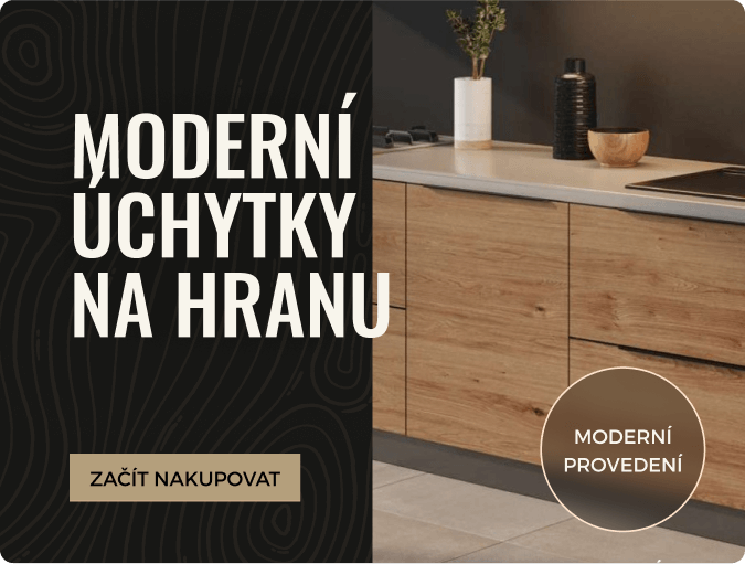 Moderní úchytky na hranu