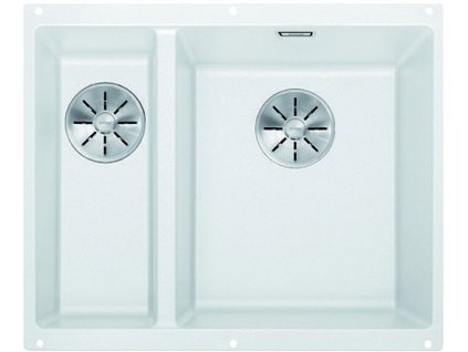 Granitový dřez Blanco SUBLINE 340/160 U InFino Silgranit bílá bez táhla dřez vpravo 523562