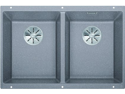 Granitový dřez Blanco SUBLINE 350/350 U InFino Silgranit aluminium bez táhla 523576