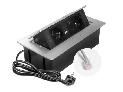Zásuvka Multibox RJ45 hliník kabely
