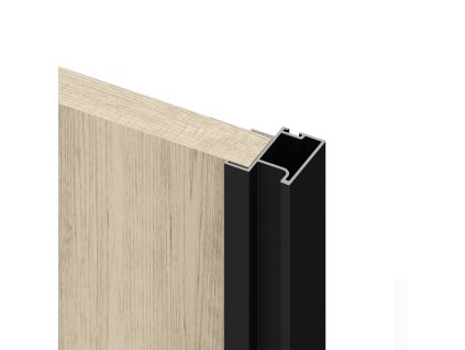 Úchytový profil pro dveře vestavné skříně Sharp černý matný