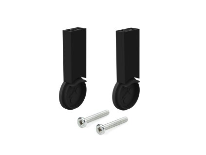 Držák šatní tyče Ø 28 MM, montáž do půdy, černý