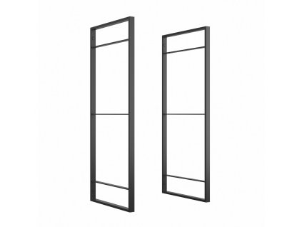 Rám pro police černý - pár, výšky 830/1150/1790 mm