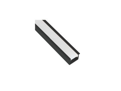 Zapuštěný LED profil INLINE MINI černý (Barva difuzoru čirá)