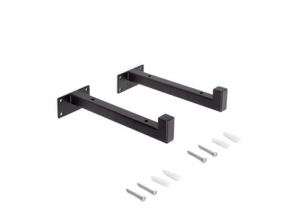 Sada držáků police STELLA černá