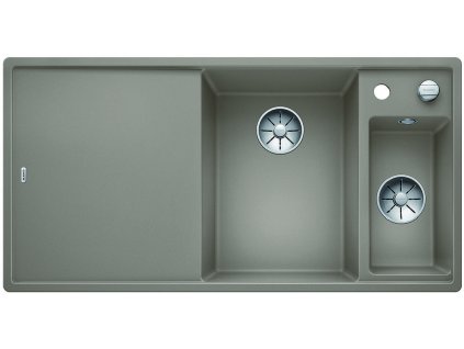 Granitový dřez Blanco AXIA III 6 S InFino Silgranit tartufo sklen.kráj.deska dřez vpravo s exc. 523480