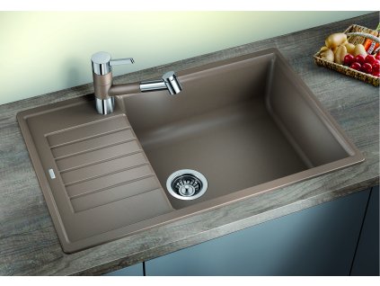 Granitový dřez Blanco ZIA XL 6 S Compact silgranit aluminium oboustranné provedení bez excentru 523275