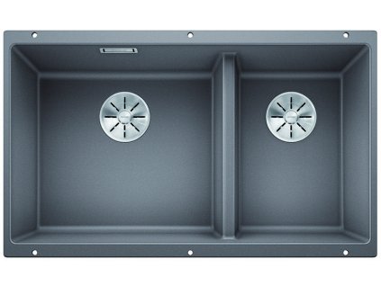 Granitový dřez Blanco SUBLINE 430/270 U InFino Silgranit aluminium bez táhla 523153