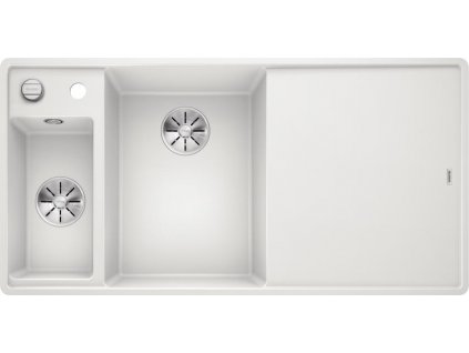 Blanco AXIA III 6 S-F InFino Silgranit bílá sklen.kráj.deska dřez vlevo s exc.