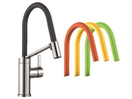 Kuchyňská baterie Blanco VIU-S HD chrom/lavagrey-kiwi-orange-lemon