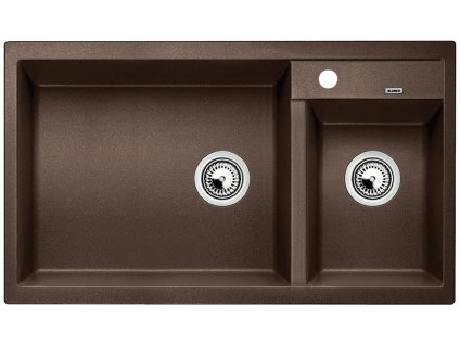 Granitový dřez Blanco METRA 9 Silgranit kávová dřez vlevo 515050