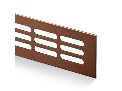 Větrací mřížka kovová 100x1000 bronz