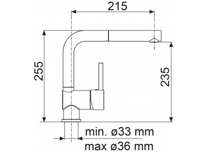 Kuchyňská baterie Sinks MIX 3 P lesklá